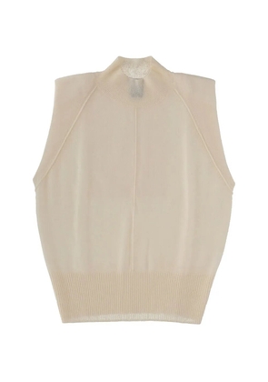 BOSS funnel neck sleeveless vest - Neutrals