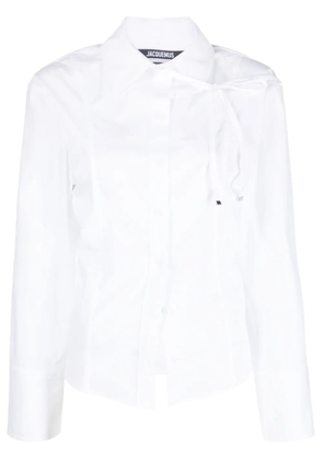 Jacquemus La Chemise Ruban cotton shirt - White