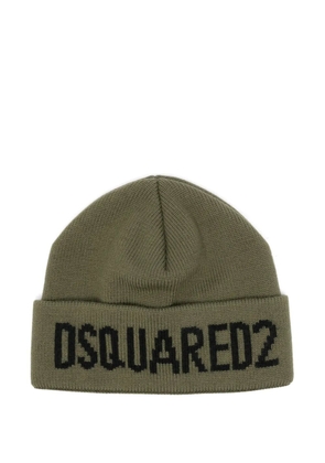 DSQUARED2 wool beanie hat - Green
