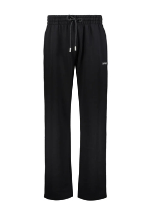 Off-White logo-print track pants - Black
