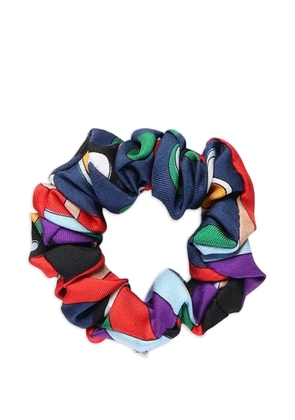 PUCCI fontane-print scrunchie - Blue