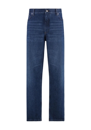 Zegna Roccia logo-patch jeans - Blue