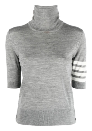 Thom Browne turtleneck short-sleeve jumper - Grey