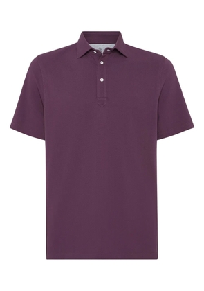 Brunello Cucinelli cotton polo shirt - Purple