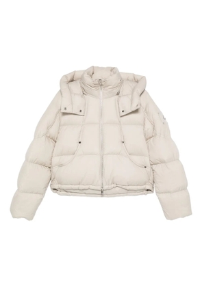 Moose Knuckles logo-plaque padded jacket - Neutrals