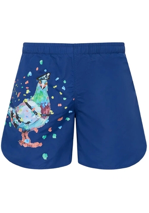 JW Anderson Pigeon swim shorts - Blue