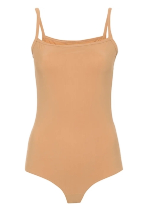 MM6 Maison Margiela numbers-motif bodysuit - Neutrals