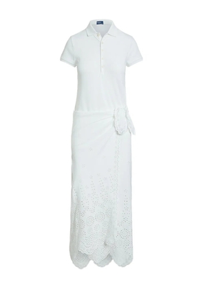 Polo Ralph Lauren polo shirt maxi dress - White