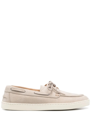Henderson Baracco suede boat shoes - Neutrals