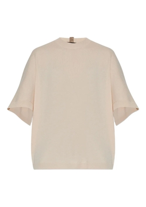Fabiana Filippi silk-blend T-shirt - Neutrals