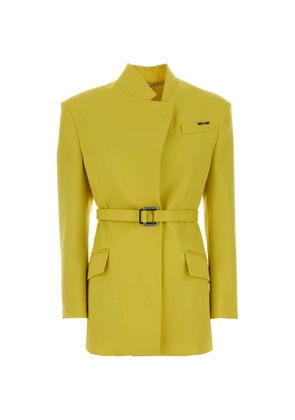 The Attico belted blazer - Yellow