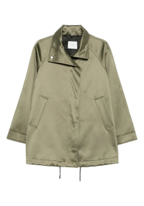 Covert drawstring-hem jacket - Green
