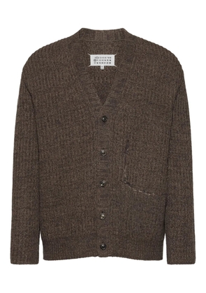 Maison Margiela ribbed wool cardigan - Brown