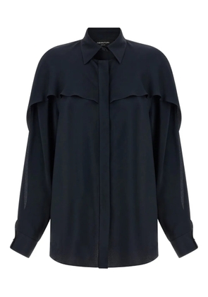 Fabiana Filippi polo collar long-sleeve shirt - Blue