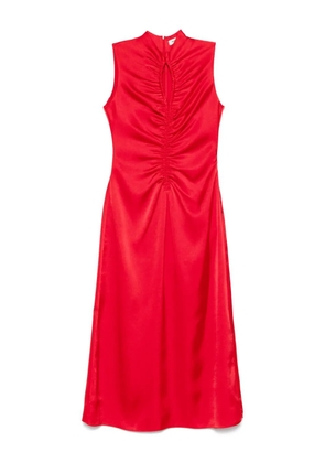 SANDRO satin midi dress - Red
