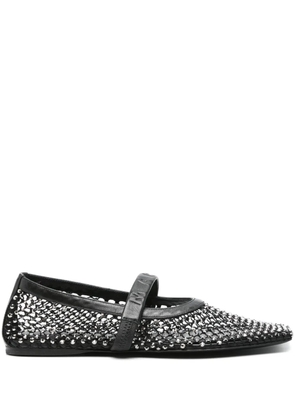 Marni crystal-embellished ballet flats - Black