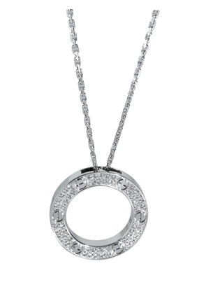 Cartier 18K white gold Love diamond necklace - Silver