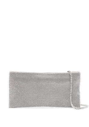 Benedetta Bruzziches Your Best Friend rhinestoned clutch - Silver