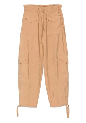 GANNI drawstring trousers - Neutrals