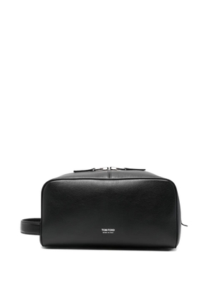TOM FORD leather wash bag - Black