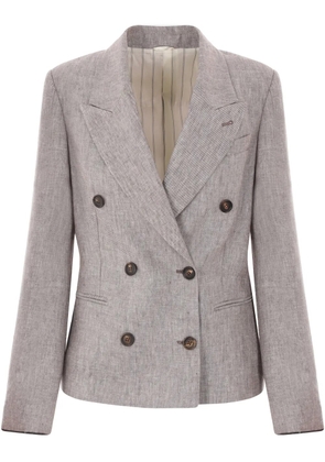 Brunello Cucinelli double-breasted blazer - Brown