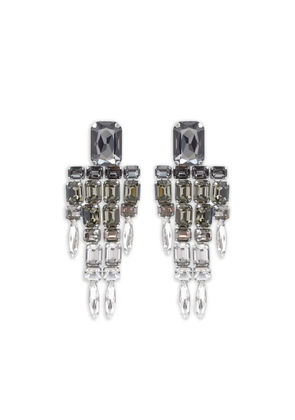AREA crystal chandelier earrings - Grey