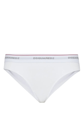 DSQUARED2 logo-waistband brazilian briefs - White