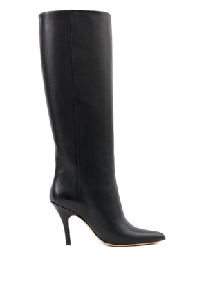 MM6 Maison Margiela leather knee-high boots - Black