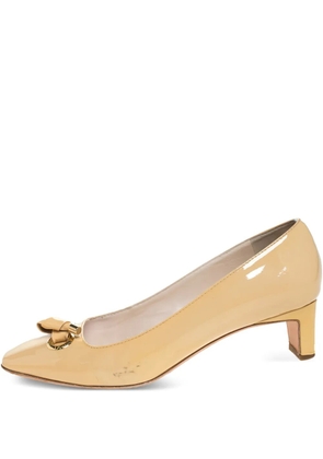 Christian Dior Pre-Owned patent-finish pumps - Neutrals