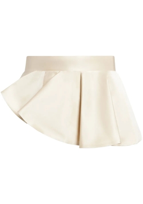 BITE Studios asymmetric ruffled belt - Neutrals