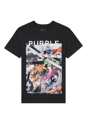 Purple Brand Face Parts T-shirt - Black