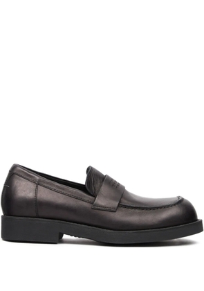 MM6 Maison Margiela debossed-logo loafers - Black