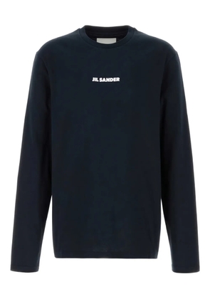 Jil Sander logo long-sleeve T-shirt - Blue