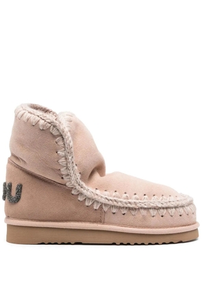 Mou Eskimo 18 glitter logo ankle boots - Pink
