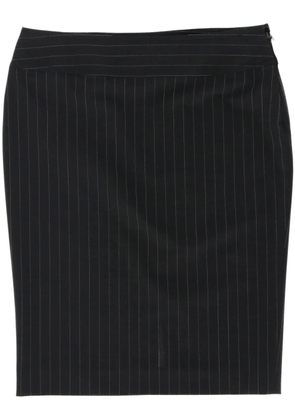 Gucci Pre-Owned 2000s pinstripe mini skirt - Black