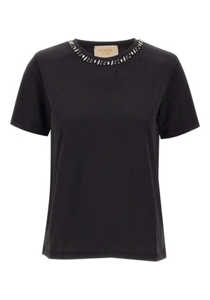 kaos crystal-embellished crew-neck T-shirt - Black