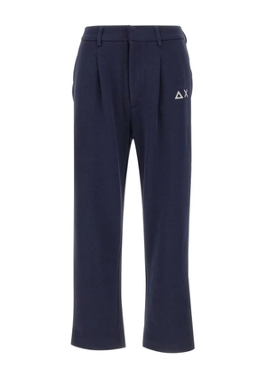 Sun68 logo-print trousers - Blue