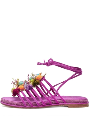 Stuart Weitzman Pre-Owned suede flat sandals - Pink