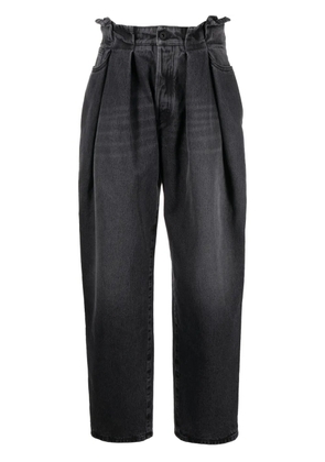 Off-White loose-fit paperbag jeans - Black