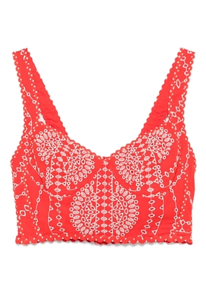 Charo Ruiz Ibiza Goldie crop top - Red