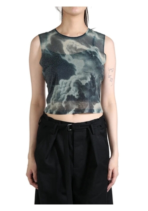 Alexander Wang sheer crop top - Black