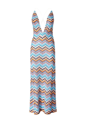 Missoni zigzag-pattern dress - Blue