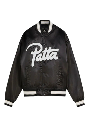 PATTA logo-print bomber jacket - Black