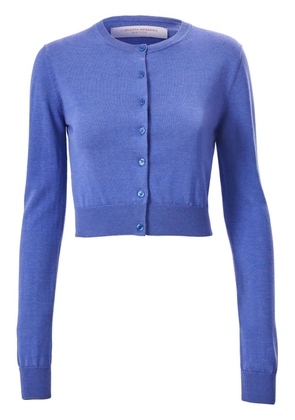 Carolina Herrera cropped cardigan - Blue