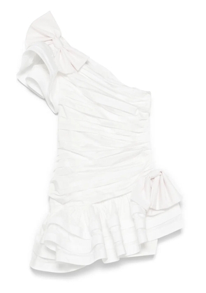 Alessandra Rich tafetta mini dress - White