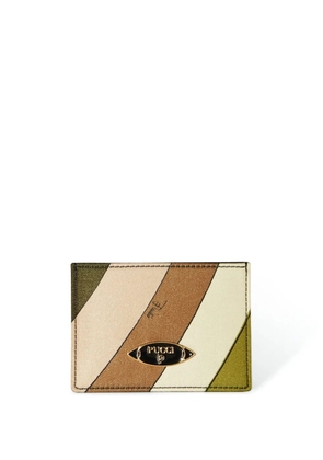 PUCCI Iride-print card holder - Green