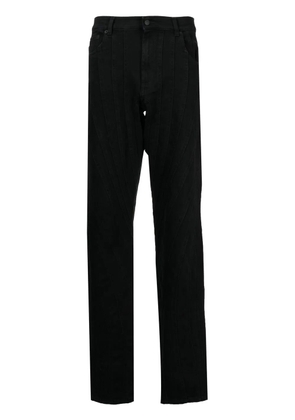 Mugler spiral-seam trousers - Black