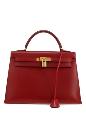 Hermès Pre-Owned Kelly Box leather handbag - Red