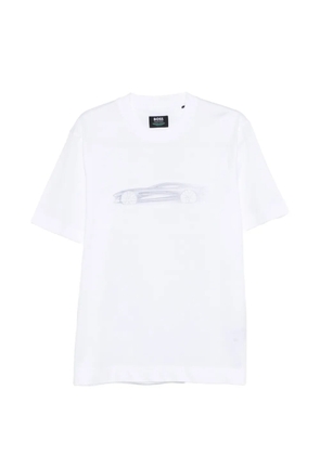 BOSS car-print T-shirt - White