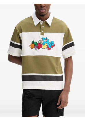 INBETWEENERS striped teddy-bear polo T-shirt - Green